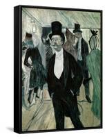 Portrait of Henri Fourcade-Henri de Toulouse-Lautrec-Framed Stretched Canvas