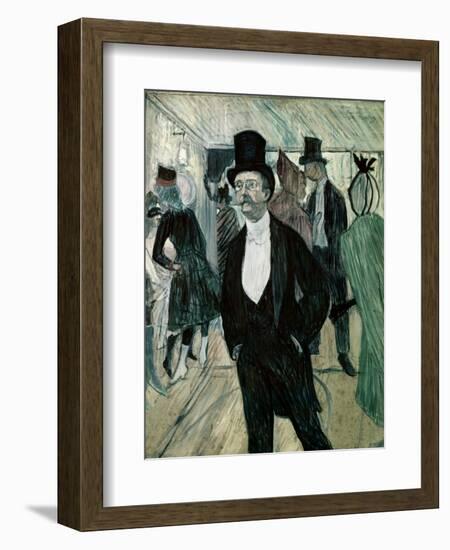 Portrait of Henri Fourcade-Henri de Toulouse-Lautrec-Framed Giclee Print