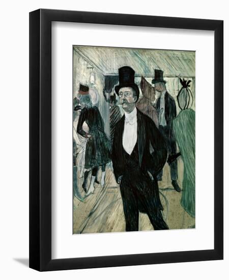 Portrait of Henri Fourcade-Henri de Toulouse-Lautrec-Framed Giclee Print