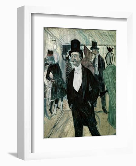 Portrait of Henri Fourcade-Henri de Toulouse-Lautrec-Framed Giclee Print