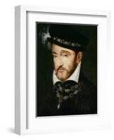 Portrait of Henri II (1519-59)-Francesco Primaticcio-Framed Giclee Print