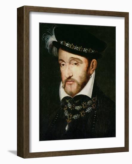 Portrait of Henri II (1519-59)-Francesco Primaticcio-Framed Giclee Print