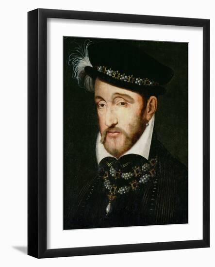 Portrait of Henri II (1519-59)-Francesco Primaticcio-Framed Giclee Print