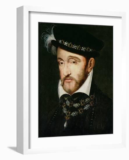 Portrait of Henri II (1519-59)-Francesco Primaticcio-Framed Giclee Print