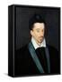 Portrait of Henri III, King of France from 1574, Assassinated in Paris 1589-Francois Quesnel-Framed Stretched Canvas