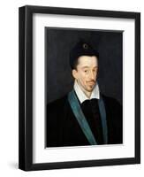 Portrait of Henri III, King of France from 1574, Assassinated in Paris 1589-Francois Quesnel-Framed Giclee Print