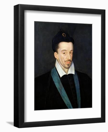 Portrait of Henri III, King of France from 1574, Assassinated in Paris 1589-Francois Quesnel-Framed Giclee Print