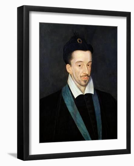 Portrait of Henri III, King of France from 1574, Assassinated in Paris 1589-Francois Quesnel-Framed Giclee Print