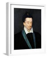 Portrait of Henri III, King of France from 1574, Assassinated in Paris 1589-Francois Quesnel-Framed Giclee Print