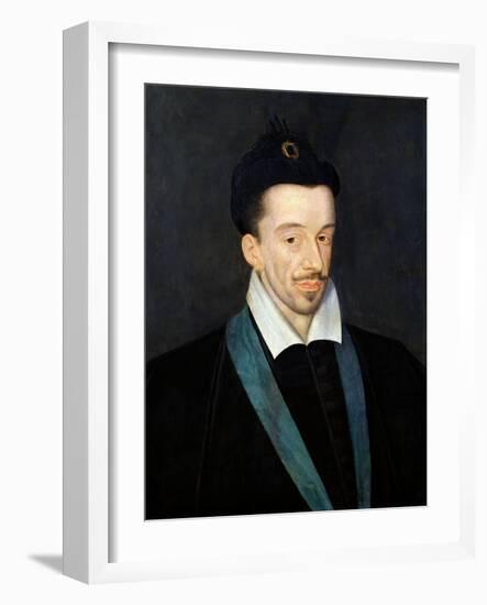 Portrait of Henri III, King of France from 1574, Assassinated in Paris 1589-Francois Quesnel-Framed Giclee Print