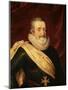 Portrait of Henri IV (1553-1610) King of France-Frans Pourbus II-Mounted Giclee Print