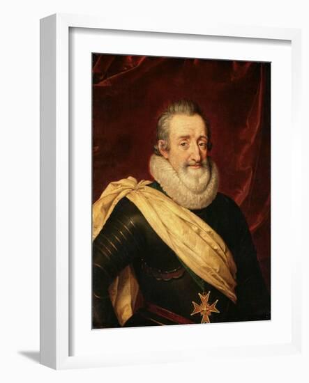 Portrait of Henri IV (1553-1610) King of France-Frans Pourbus II-Framed Giclee Print