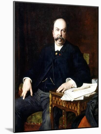 Portrait of Henri Meilhac, 1885-Jules Elie Delaunay-Mounted Giclee Print