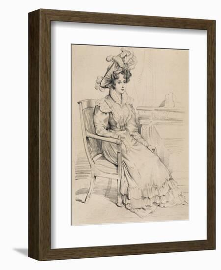 Portrait of Henrietta Constance Smithson-null-Framed Giclee Print