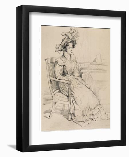 Portrait of Henrietta Constance Smithson-null-Framed Giclee Print