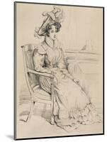 Portrait of Henrietta Constance Smithson-null-Mounted Giclee Print