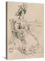 Portrait of Henrietta Constance Smithson-null-Stretched Canvas