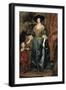 Portrait of Henrietta Maria with a Dwarf-Sir Anthony Van Dyck-Framed Art Print