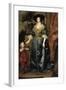 Portrait of Henrietta Maria with a Dwarf-Sir Anthony Van Dyck-Framed Art Print