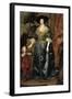 Portrait of Henrietta Maria with a Dwarf-Sir Anthony Van Dyck-Framed Art Print