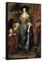 Portrait of Henrietta Maria with a Dwarf-Sir Anthony Van Dyck-Framed Stretched Canvas