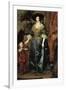 Portrait of Henrietta Maria with a Dwarf-Sir Anthony Van Dyck-Framed Art Print