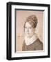 Portrait of Henriette Schnorr Von Carolsfeld, 1817-Julius Schnorr von Carolsfeld-Framed Giclee Print