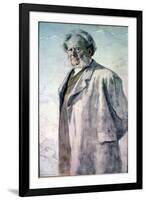 Portrait of Henrik Ibsen, 1895-Erik Theodor Werenskiold-Framed Giclee Print