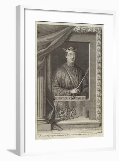 Portrait of Henry II of England-null-Framed Giclee Print