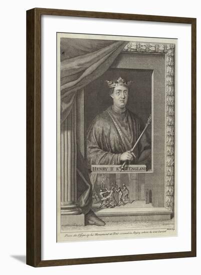 Portrait of Henry II of England-null-Framed Giclee Print