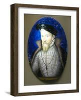 Portrait of Henry II-Leonard Limosin-Framed Giclee Print