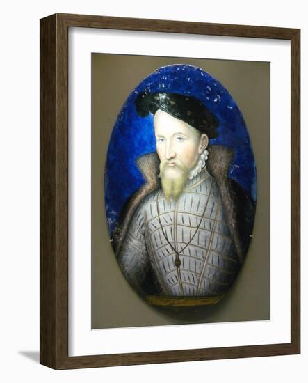 Portrait of Henry II-Leonard Limosin-Framed Giclee Print