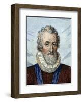 Portrait of Henry IV (1553-1610), King of France-French School-Framed Giclee Print