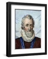 Portrait of Henry IV (1553-1610), King of France-French School-Framed Giclee Print