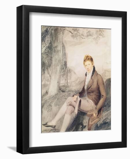 Portrait of Henry John Temple (1784-1865) 3rd Viscount Palmerston, 1802-Thomas Heaphy-Framed Premium Giclee Print