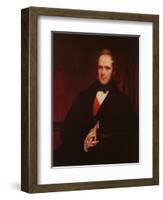 Portrait of Henry John Temple, 1844-45-John Partridge-Framed Giclee Print