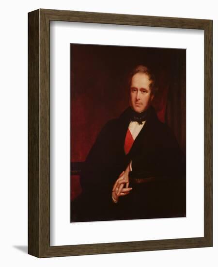 Portrait of Henry John Temple, 1844-45-John Partridge-Framed Giclee Print