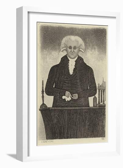 Portrait of Henry Moyes-John Kay-Framed Giclee Print