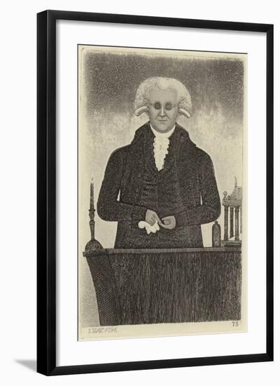 Portrait of Henry Moyes-John Kay-Framed Giclee Print