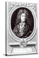 Portrait of Henry Purcell (1659-95), English Composer, Engraved by R. White, 1695 (Engraving)-Johann Closterman-Stretched Canvas