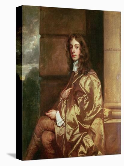 Portrait of Henry Spencer (1620-43), 1st Earl of Sunderland, 1643-Sir Peter Lely-Stretched Canvas