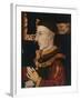 Portrait of Henry V (1387-1422) (During Restoration) (Oil on Panel) (See 99913)-English-Framed Giclee Print