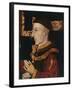 Portrait of Henry V (1387-1422) (During Restoration) (Oil on Panel) (See 99913)-English-Framed Giclee Print