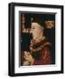 Portrait of Henry V (1387-1422) (During Restoration) (Oil on Panel) (See 99913)-English-Framed Giclee Print