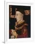 Portrait of Henry V (1387-1422) (During Restoration) (Oil on Panel) (See 99913)-English-Framed Giclee Print