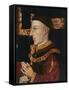 Portrait of Henry V (1387-1422) (During Restoration) (Oil on Panel) (See 99913)-English-Framed Stretched Canvas