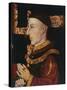 Portrait of Henry V (1387-1422) (During Restoration) (Oil on Panel) (See 99913)-English-Stretched Canvas