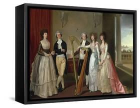 Portrait of Henry Vansittart (died 1787) and his Family-Thomas Hickey-Framed Stretched Canvas