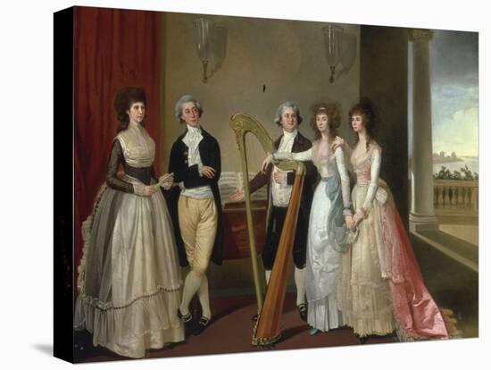 Portrait of Henry Vansittart (died 1787) and his Family-Thomas Hickey-Stretched Canvas