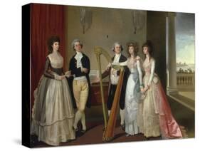 Portrait of Henry Vansittart (died 1787) and his Family-Thomas Hickey-Stretched Canvas